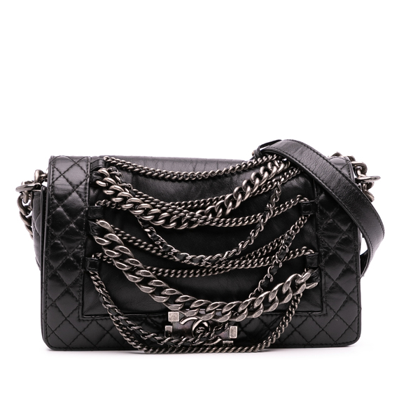 Pre-Loved Chanel Medium Calfskin Enchained Boy Flap - Picture 1 of 12